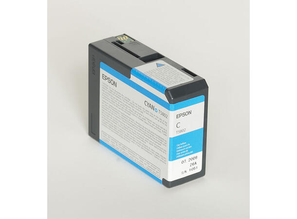 Epson T5802 Cyan 80 ml Cyan blekk for Epson SP 3800/3880 